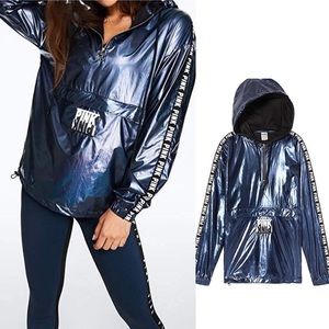 PINK SPORT JACKET ANORAK sport jacket Quarter zip Color Ensign Foil BLACKSHINE